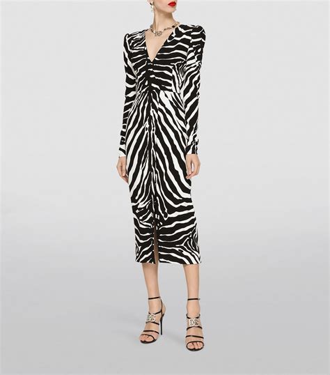 dolce gabbana zebra dress|dolce and gabbana dresses outlet.